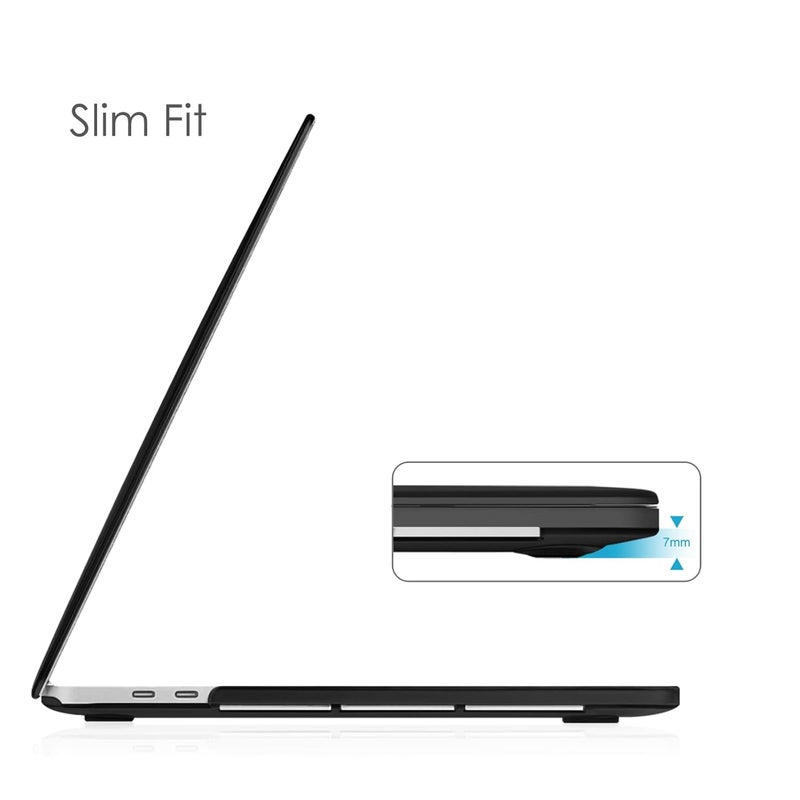 Saco حافظة ساسو متوافقة مع ماك بوك إير 15/15.3 بوصة (2025-2023) M4 A3241، M3 A3114، M2 A2941 – غلاف صلب بلاستيكي مع شاشة ريتينا السائلة وTouch ID، حافظة واقية باللون الأسود الكريستالي - Image 3