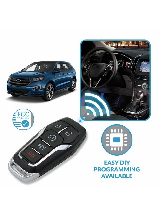 Keyless2Go Replacement for 5 Button Smart Key for Proximity Remote for Ford M3N-A2C31243300 164-R7989 - Image 5