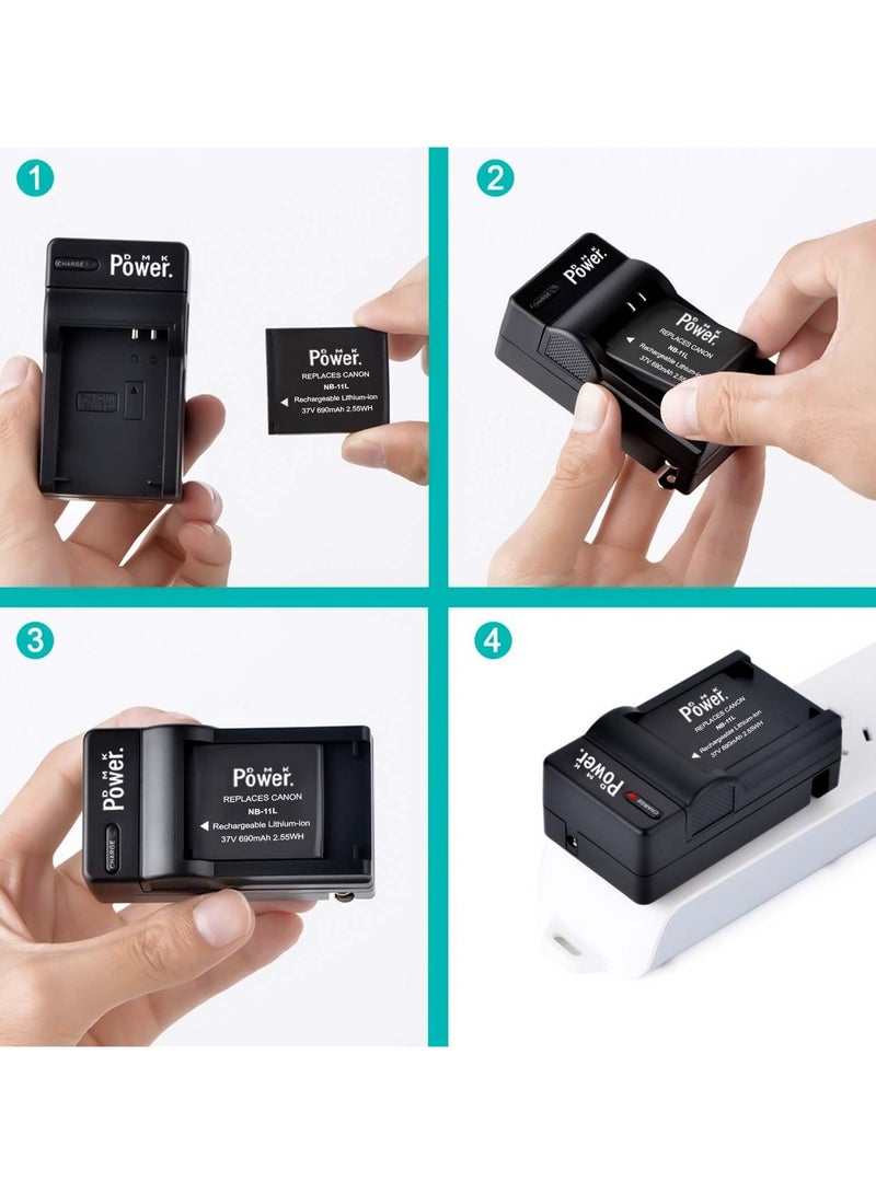 DMK Power NP-BN1 Battery Charger TC600E for Sony DSC-TX5 TX7 TX9 W310 etc Cameras - Image 2