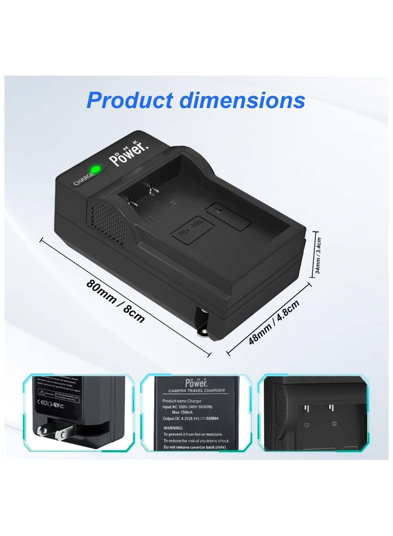 DMK Power NP-BN1 Battery Charger TC600E for Sony DSC-TX5 TX7 TX9 W310 etc Cameras - Image 3