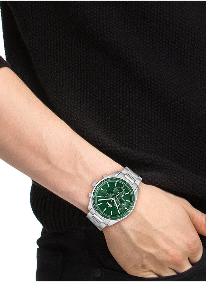 LACOSTE - Men's Chronograph Round Shape Stainless Steel Wrist Watch 2011346 - 42 Mm - Image 1