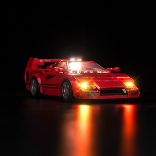 BrickBling LED Lights Compatible with Lego Speed Champions Ferrari F40 Supercar Creative Light Kit Compatible with Lego 76934 No Model - Image 5