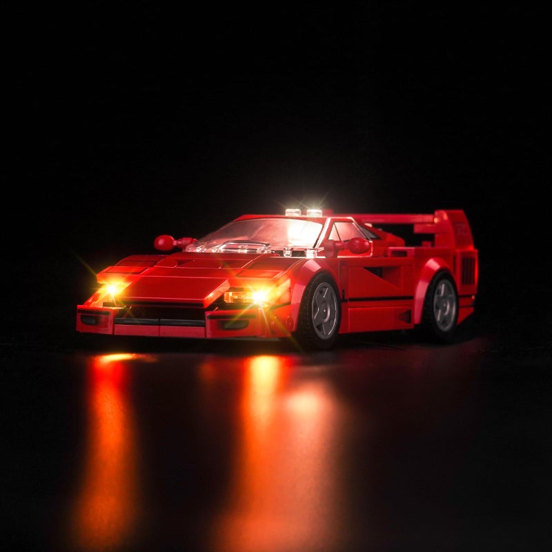 BrickBling LED Lights Compatible with Lego Speed Champions Ferrari F40 Supercar Creative Light Kit Compatible with Lego 76934 No Model - Image 3