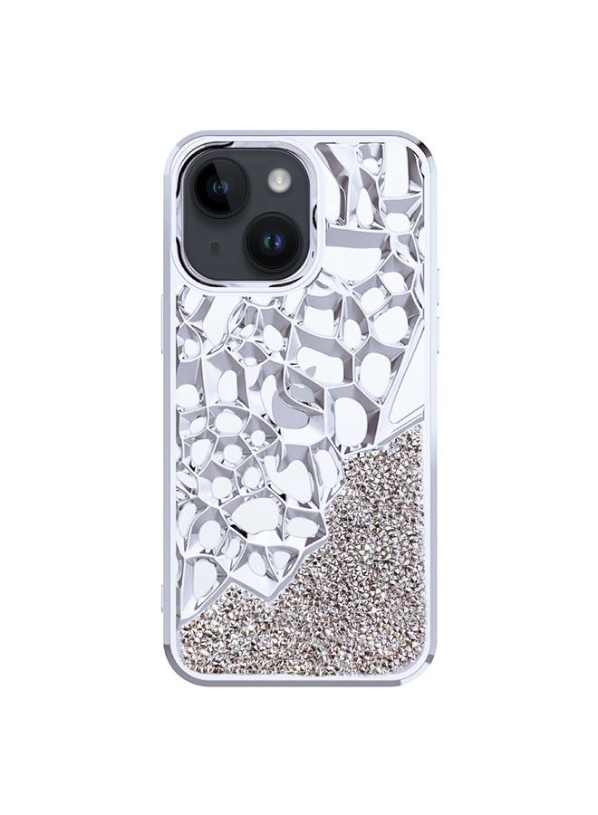 زبون جراب لهاتف iPhone 13 بتصميم ماسي مجوف مصنوع من مادة TPU المطلية بالكهرباء ومُبدّدة للحرارة - Image 1