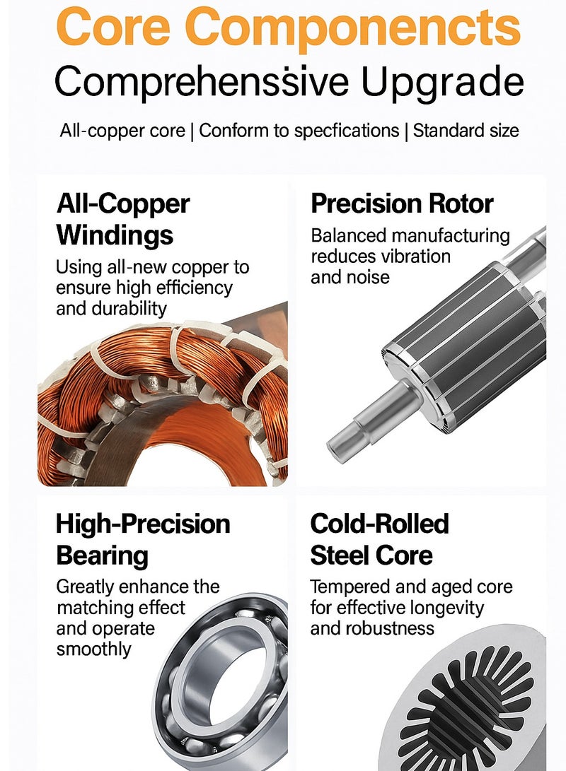 صن رايز مضخة مياه للحديقة 1 حصان، مضخة طرد مركزي 750 واط مع مدخل 1 بوصة، دافع نحاسي، مناسبة لنقل المياه النظيفة وزيادة ضغط المياه في المنزل - Image 2