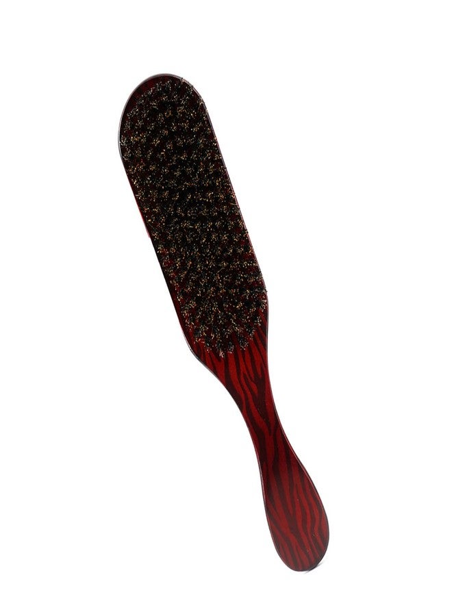 Moncer Hair Brush Boar Bristle Styling Brush with eucalyptus handle 24x5.7x4cm Paddle Hair Brush Wave Brush for Thick Thin Curly Frizzy All Hair Types - Image 1