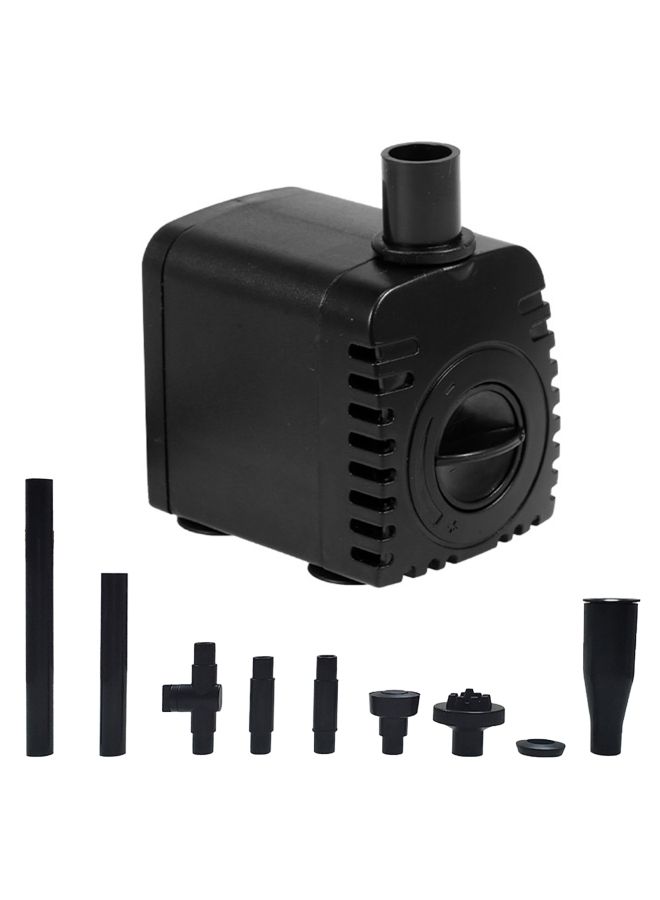 NIBEMINENT Submersible Water Pump with 12 LED Light for Aquarium Black - Image 1