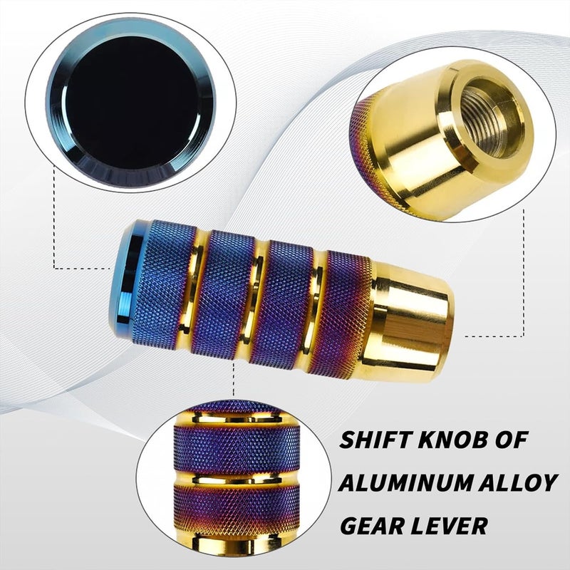 Hirificing Weighted Aluminum Gear Shift Knob - 3.78" Universal Manual Shift Knob with Adapters - Image 4