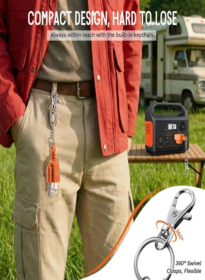 Dreyoo Neutral Ground Bonding Plug for Portable Inverter Generator - Essential for RV, Motorhome & Camper Safe Grounding(Orange,1 Pack) - Image 5