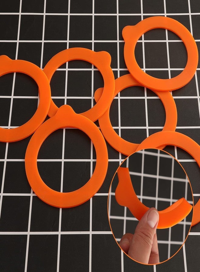 KINBOM 6pcs Replacement Silicone Gaskets Rubber Seal Jars Sealing Ring Replacement Jar Seals for Storage Jars (Outer Diameter 9.5cm, Inner Diameter 6.8cm) - Image 3