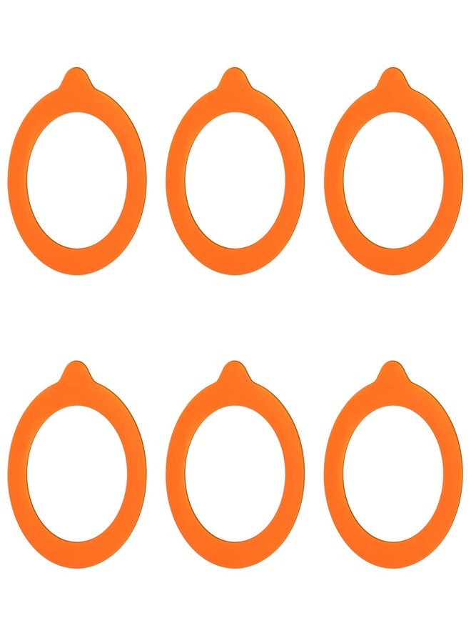 KINBOM 6pcs Replacement Silicone Gaskets Rubber Seal Jars Sealing Ring Replacement Jar Seals for Storage Jars (Outer Diameter 9.5cm, Inner Diameter 6.8cm) - Image 1