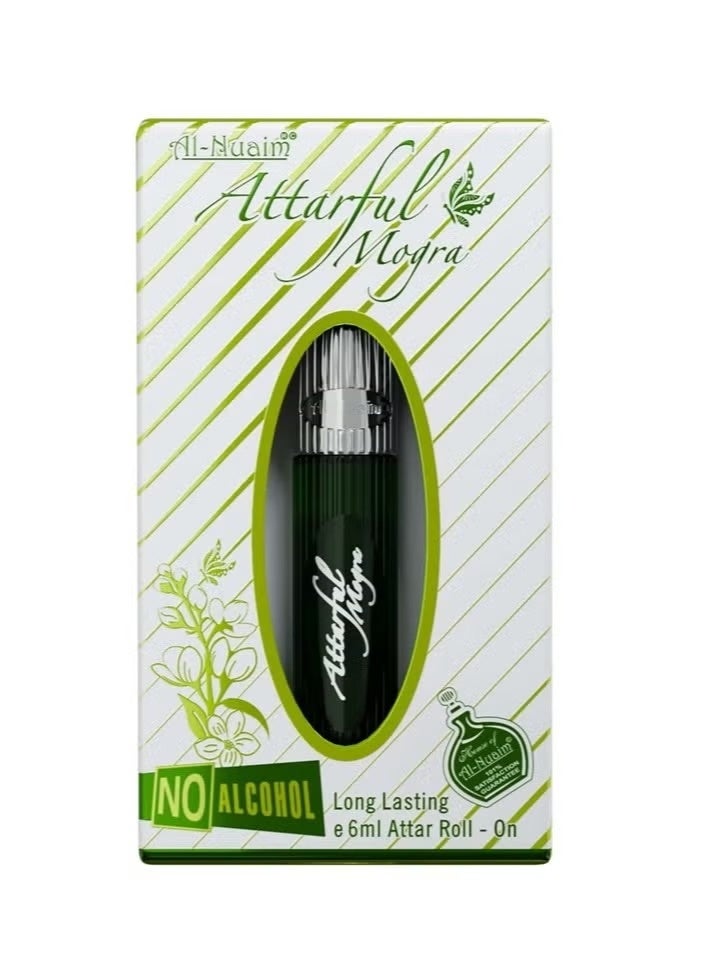 Al Nuaim Al-Nuaim Attarful Mogra Attar Roll-On Perfume Oil, 6ml, Alcohol Free, Long Lasting Arabian Floral Fragrance - Image 3