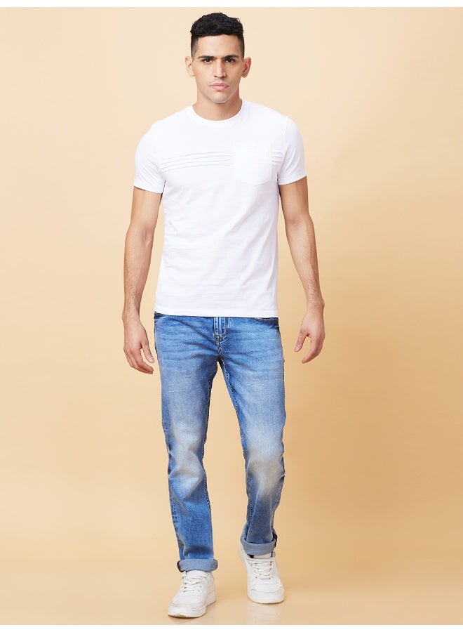 Being Human تي شيرت رجالي أبيض بياقة دائرية وأكمام قصيرة - Image 5