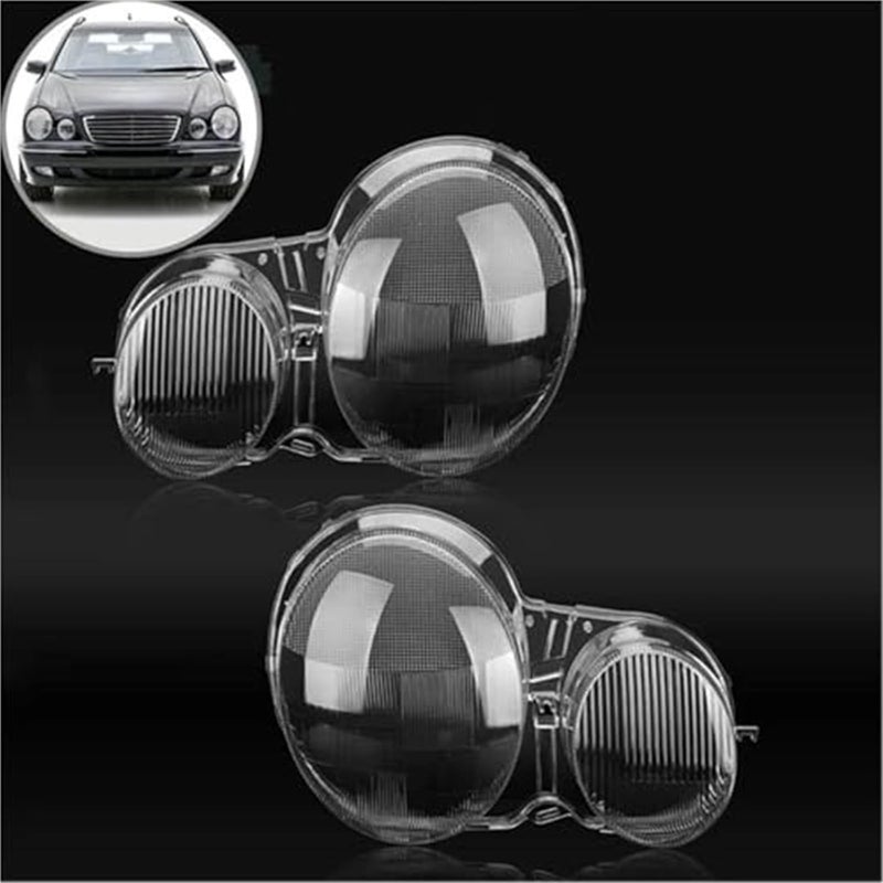 QASULER Headlight Lens Cover for W210 E-Class - Image 2