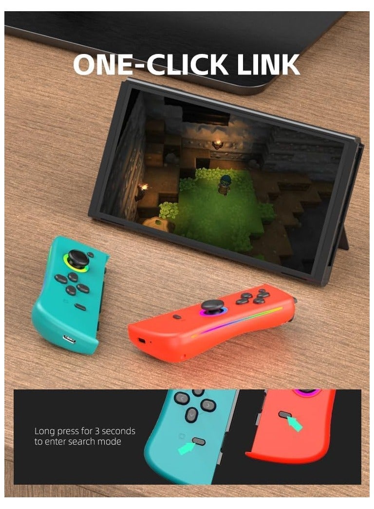 General The controller is compatible with Nintendo Switch, and the L/R controller replaces the joystick compatible with Nintendo Switch/Lite/OLED, with wake-up/screenshot/dual vibration/motion control functions  - Image 5
