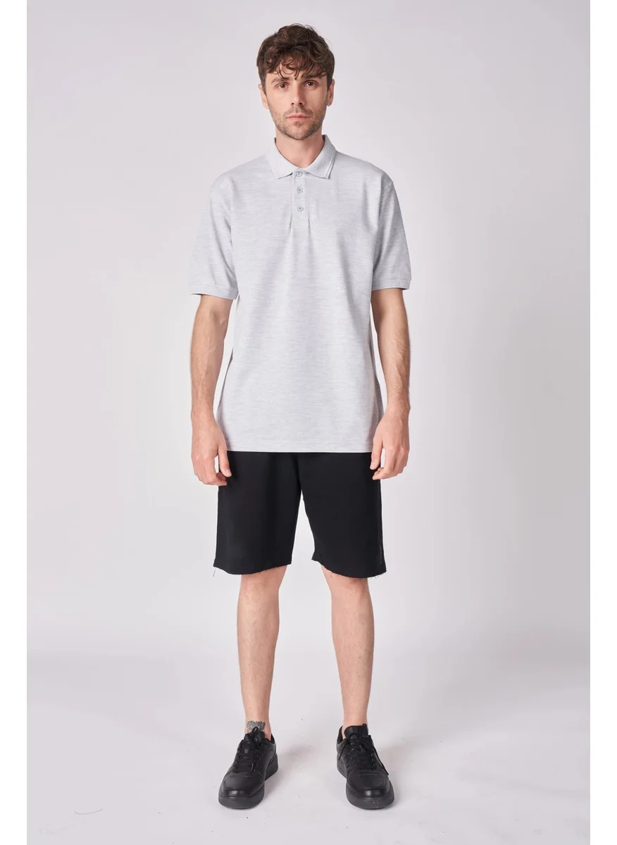 Defy'S Men's Cotton Blend Polo Neck Short Sleeve T-Shirt