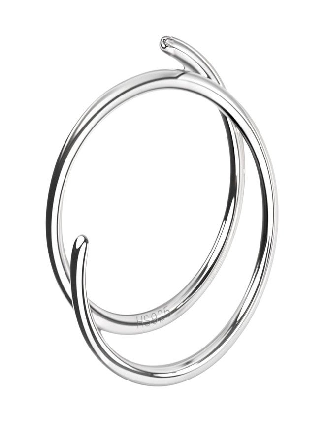 HighSpark 925 Silver Nose Ring for Women | 92.5 Sterling Silver & Stunning Shine | Lovely Gift for Women & Girls - Lined - Image 1