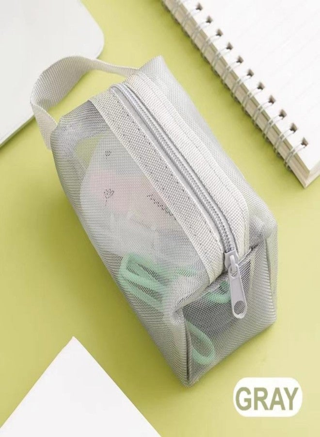 Mesh Organizer Pouch Mini Zipper Bag Cosmetic Purse Large Capacity Coin Key Wallet Portable Card Holder Lipstick Case - Image 1