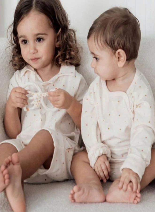 Elli Junior Cute gift set: Bib and Organic blanket/bodysuit with Gift Box