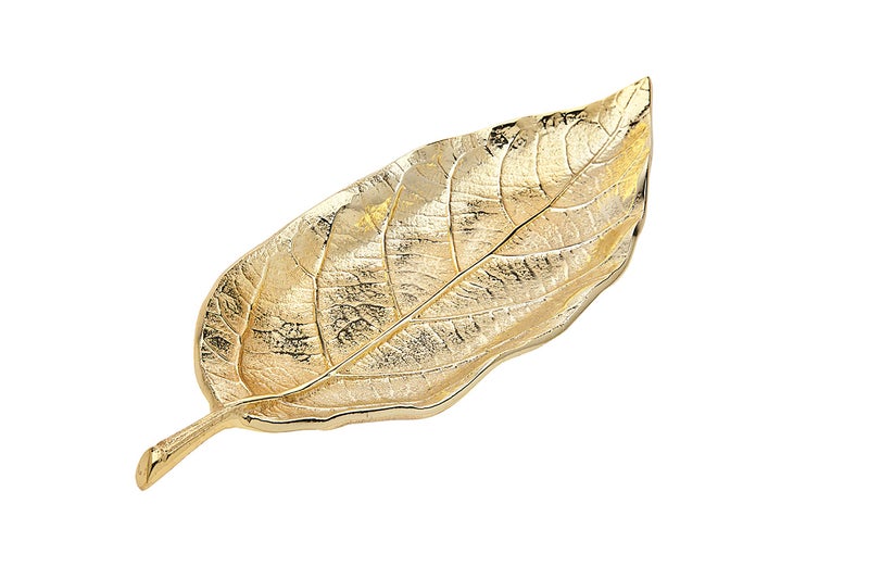 Godinger Leaf Tray Centerpiece D?cor and Serveware - Gold