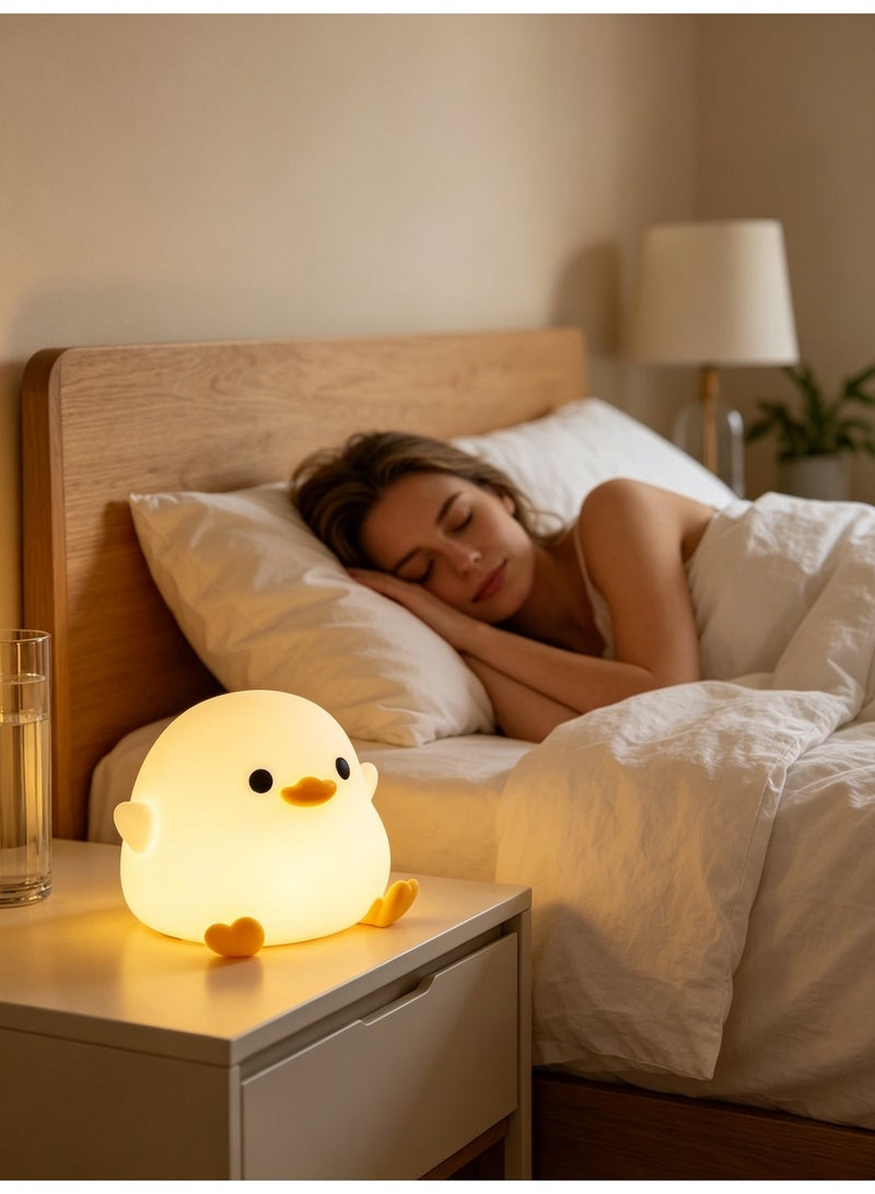 jaexest LED Duck Night Light, Cute Animal Night Light, Bedroom Bedside Lamp, Accompanying Sleeping Lamp, Decoration Gift - Image 1