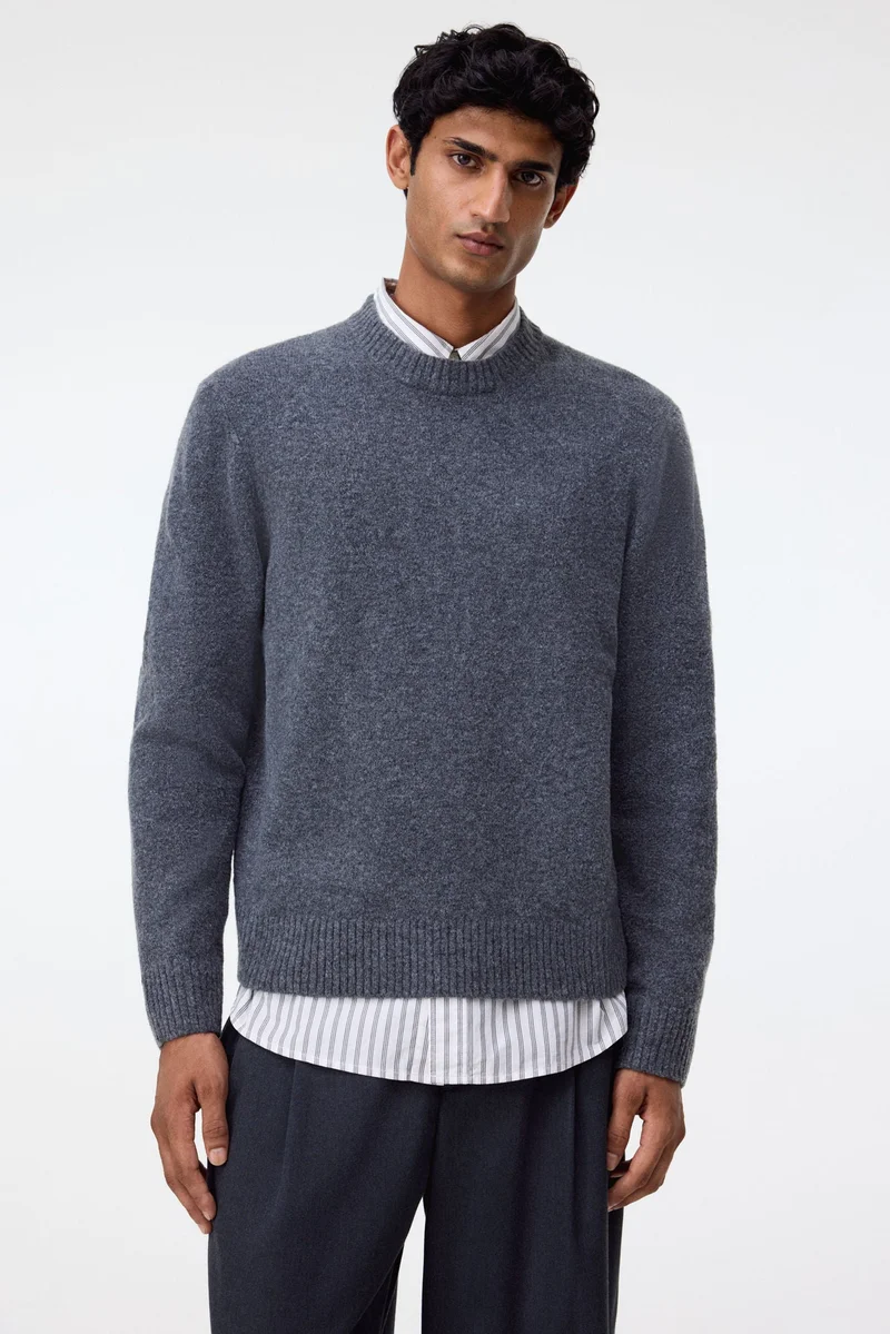 H&M  Regular Fit Brushed jumper for Men | Best Price UAE