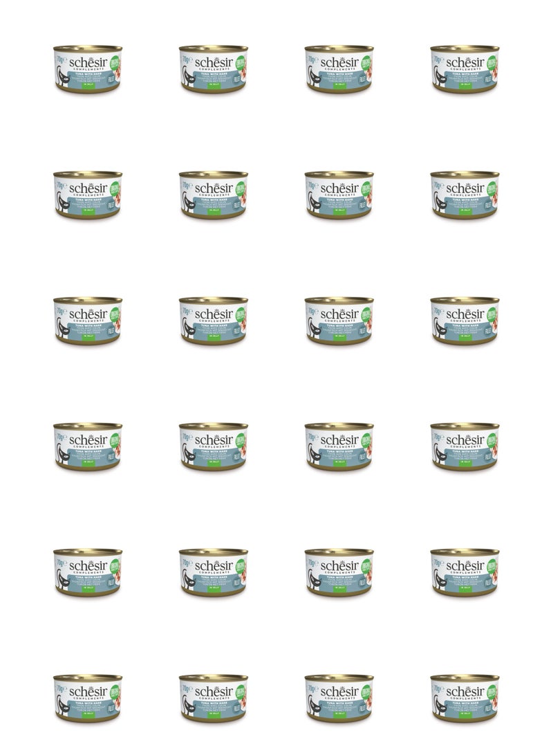شيسر طعام القطط الرطب من شيسير كومبليمينتس في علبة جيلي - تونة مع سمك النازلي 70 جم × 24 قطعة - Image 1