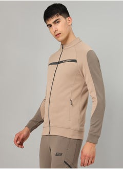 Technosport Contrast Panel Sleeve Full Zip Sports Jacket by Styli  - Image 1