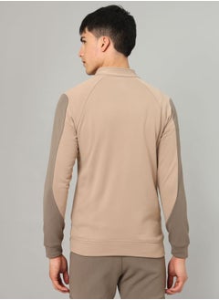 Technosport Contrast Panel Sleeve Full Zip Sports Jacket by Styli  - Image 3