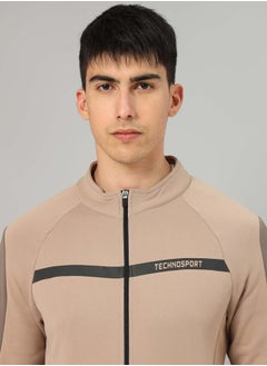 Technosport Contrast Panel Sleeve Full Zip Sports Jacket by Styli  - Image 2