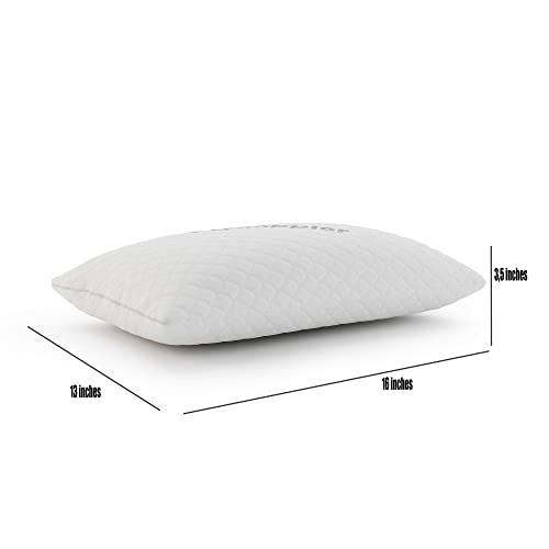 Nappler Small Shredded Memory Foam Pillow for Travel and Camping - Compressible Medium Firm Bed Pillow, Contoured Support, Breathable Cover, Machine Washable, Ideal Backpacking, Airplane and Car - Image 3