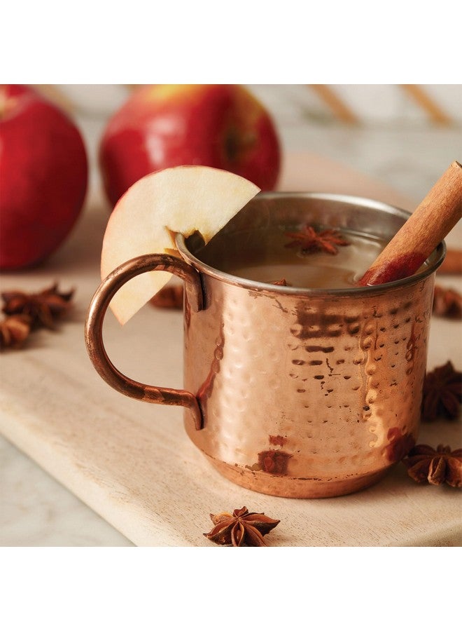 Thymes Simmered Cider Copper Candle - Warm & Spicy Apple Scented Candles for Home - Notes of Apple, Clove, and Cardamom - Luxury Gifts for Women - Fall Decor (Copper Cup, 10 oz) - Image 4