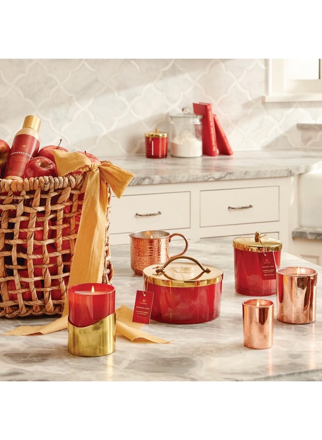 Thymes Simmered Cider Copper Candle - Warm & Spicy Apple Scented Candles for Home - Notes of Apple, Clove, and Cardamom - Luxury Gifts for Women - Fall Decor (Copper Cup, 10 oz) - Image 5