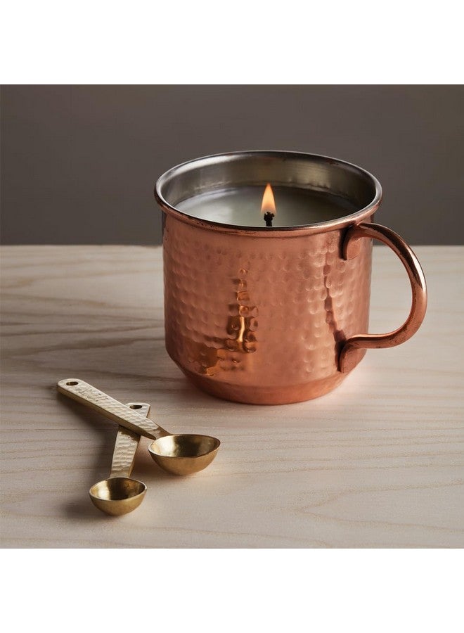 Thymes Simmered Cider Copper Candle - Warm & Spicy Apple Scented Candles for Home - Notes of Apple, Clove, and Cardamom - Luxury Gifts for Women - Fall Decor (Copper Cup, 10 oz) - Image 2