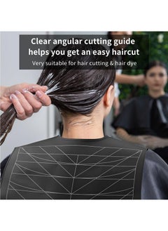 Aiseely AISEELY Large Hair Cutting Collar, Hair Cutting Guide Collar Silicone Waterproof Cutting Cape for Hair Stylist, Barber Shop Hair Cutting Pad for Salon Hairdressing Hair Coloring - Black  - Image 4