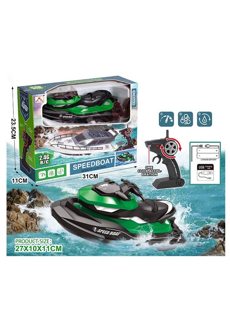 Speed Boat Remote Controlled Runs on Water