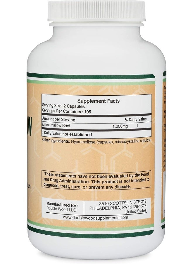 Double Wood Supplements جذر المارشميلو 1000 ملغ 210 كبسولة - Image 4