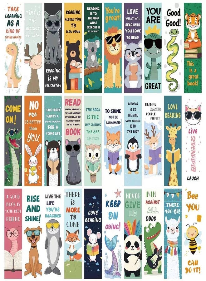 Cioohan 30PCS Funny Animal Bookmark for Kids and Women - Creative Cartoon Page Holders, Unique Gifts for Students, Books Lovers，Readers on Birthday School Rewards Library Reading - Image 1