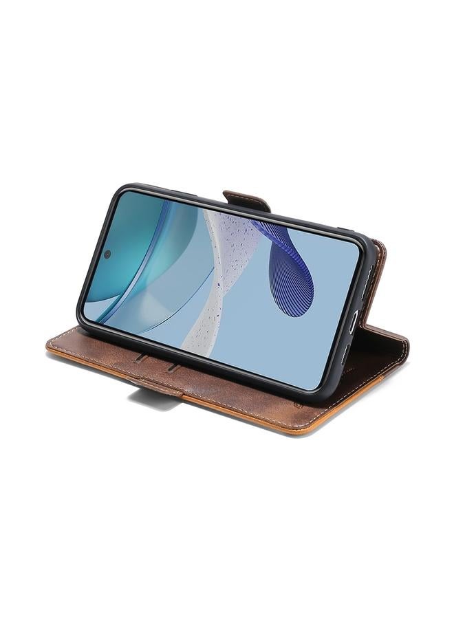 اس-توب جراب هاتف Honor 90 Pro 5G بلون متباين مع مشبك جانبي من الجلد - Image 4