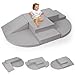 Rinnebbit 6Piece Foam Climbing Blocks for Toddlers Baby Climb and Crawl Soft Foam Play Set Machine Washable Cover Indoor Activity Play Structures Climbing Toys for Toddlers 13 Gray - Image 3