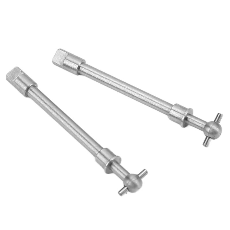 2pcs Hardened Steel Front Axle Drive Shaft for Axial SCX24 1/24 RC Crawler Car Upgrade Parts - Image 2