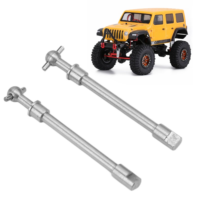 2pcs Hardened Steel Front Axle Drive Shaft for Axial SCX24 1/24 RC Crawler Car Upgrade Parts - Image 5
