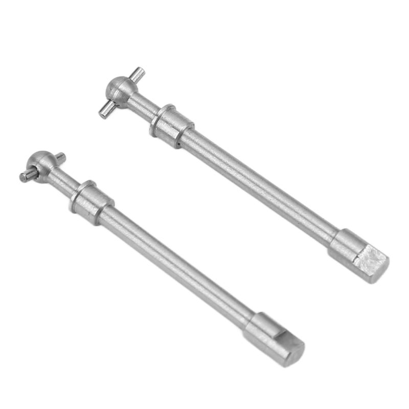 2pcs Hardened Steel Front Axle Drive Shaft for Axial SCX24 1/24 RC Crawler Car Upgrade Parts - Image 4