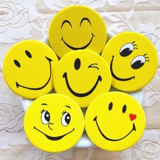 Nimida™ Smiley Emoji Expression Pin Badge | Multi Design | Gang Brooch | Party Favour | Return gift | Pack of 30 | Large size 4.5 cm | - Image 3