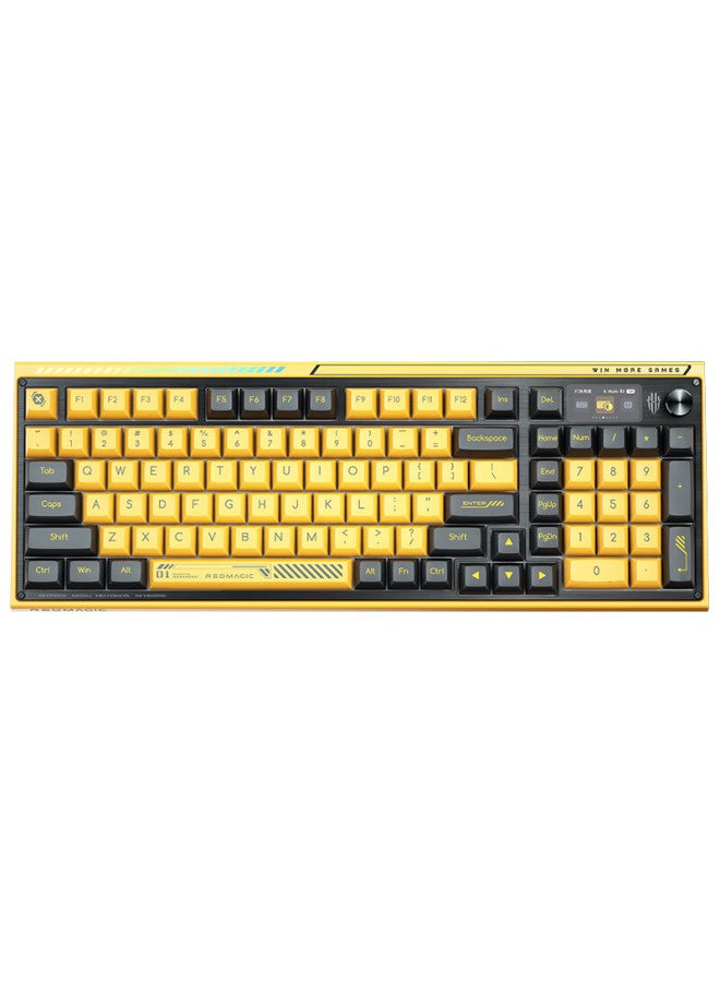 Nubia Redmagic Gk001j Super Edition 100-key Wireless/bluetooth Tri-mode Customizable Mechanical Gaming Keyboard Ttc Silver Speed V2 Switch Personalized Display - Image 5