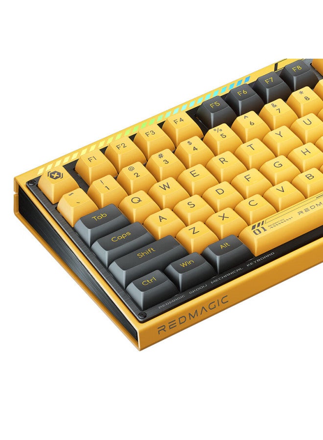 Nubia Redmagic Gk001j Super Edition 100-key Wireless/bluetooth Tri-mode Customizable Mechanical Gaming Keyboard Ttc Silver Speed V2 Switch Personalized Display - Image 2