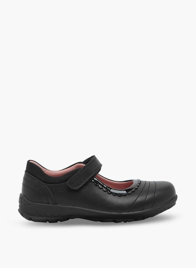 JUNIORS Girls Hook & Loop Mary Jane School Shoes - Image 3