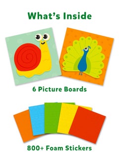 Skillmatics Fun with Foam Animals, No Mess Felt Sticker Art for Kids, 3D Foam Stickers, DIY Craft Kits, Gifts for Boys & Girls Ages 3, 4, 5, 6, 7  - Image 2