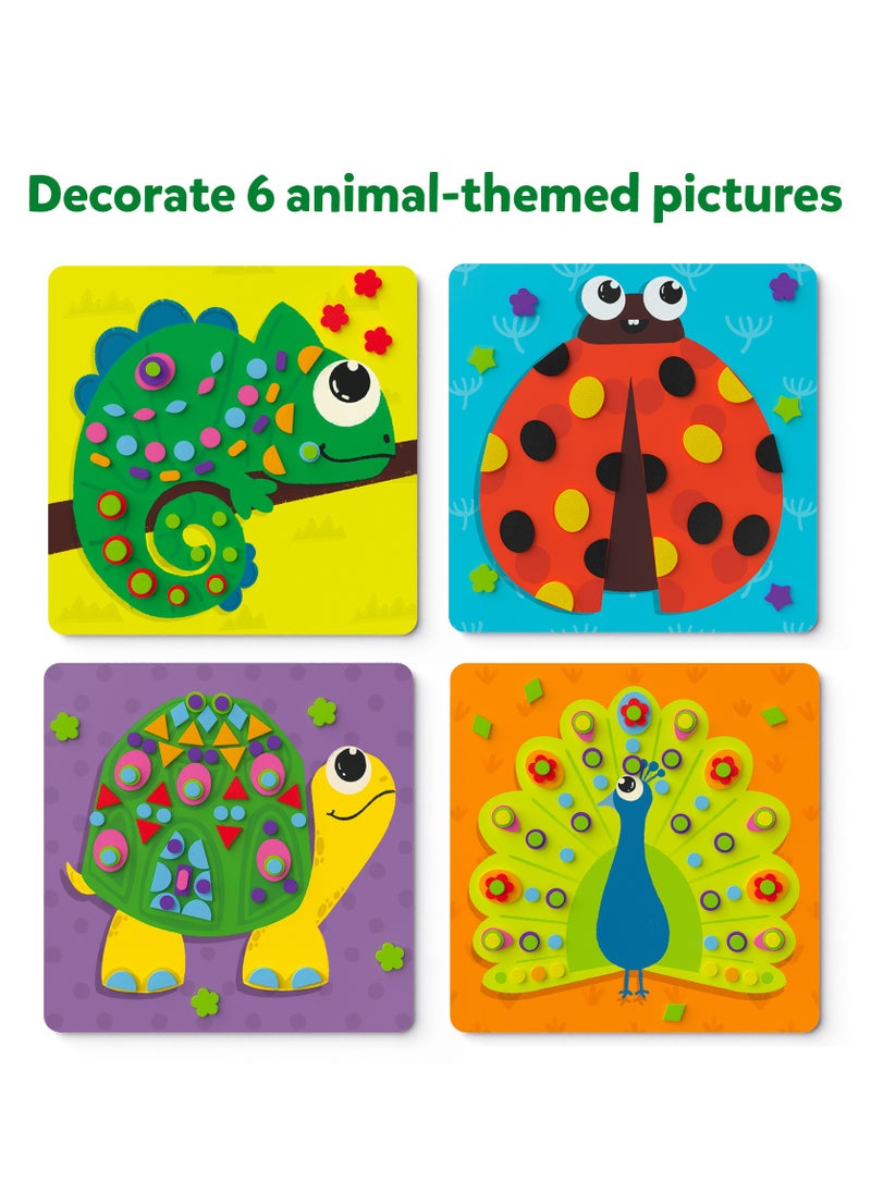 Skillmatics Fun with Foam Animals, No Mess Felt Sticker Art for Kids, 3D Foam Stickers, DIY Craft Kits, Gifts for Boys & Girls Ages 3, 4, 5, 6, 7  - Image 4