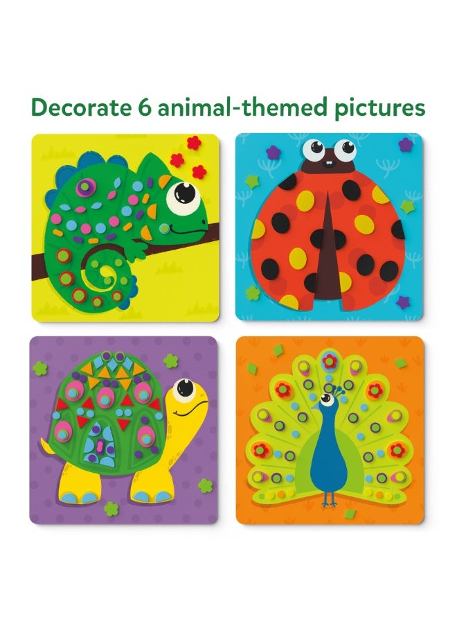 Skillmatics Fun with Foam Animals, No Mess Felt Sticker Art for Kids, 3D Foam Stickers, DIY Craft Kits, Gifts for Boys & Girls Ages 3, 4, 5, 6, 7 - Image 4